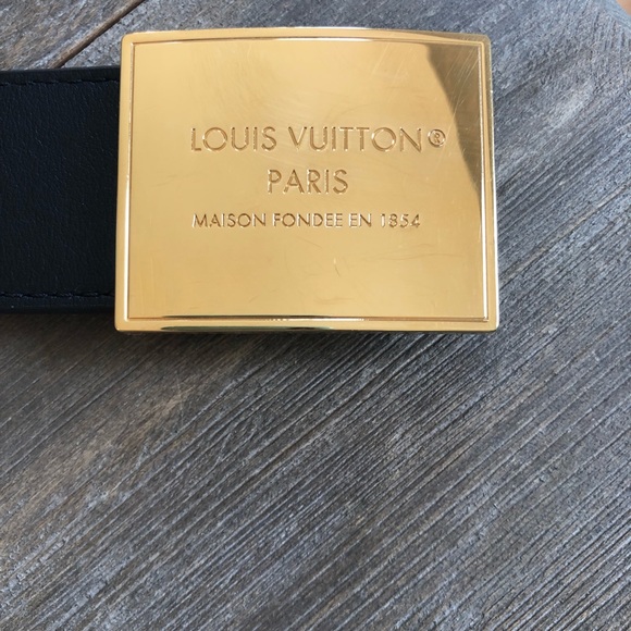 SOLD ποΈ ποΈ Louis Vuitton reversible monogram military belt 85 - Picture 5 of 12